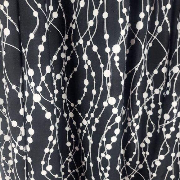 Robert Louis Maxi Skirt XL Womens Black White Pull On Stretch Modest - Picture 6 of 11